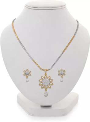 Velvet Jewelz Alloy Silver, Gold Jewellery Set(Pack of 1)