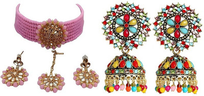 JMBW INTERNATIONAL Alloy Multicolor, Pink Jewellery Set(Pack of 1)
