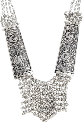 Ruhi Alloy Silver Jewellery Set(Pack of 1)