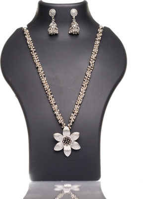SUZEN Oxidised Silver Silver Jewellery Set(Pack of 2)