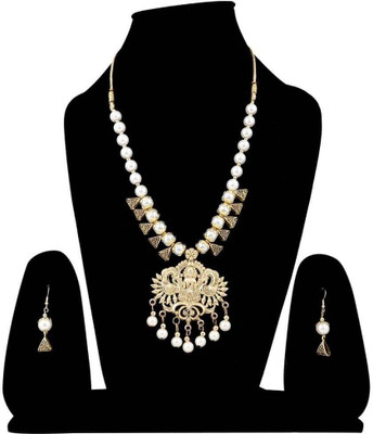 Anamya Collections Alloy White Jewellery Set(Pack of 1)