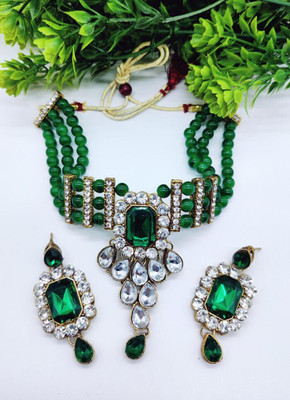 LILAN Alloy Gold-plated Multicolor Jewellery Set(Pack of 1)