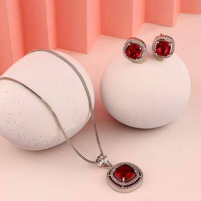 Bhagya Lakshmi Alloy Red Jewellery Set(Pack of 3)