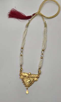 MSN Brass Gold-plated White, Gold Jewellery Set(Pack of 1)