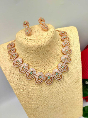 Nakoda Art Jewellery Brass Brass Pink Jewellery Set(Pack of 2)