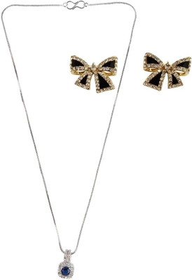 SRK Fashions Alloy Blue, Black Jewellery Set(Pack of 1)