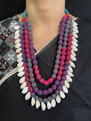 Digital Dress Room Fabric Multicolor Jewellery Set(Pack of 3)