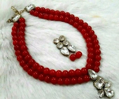 CATALYST Brass Brass Red, Silver Jewellery Set(Pack of 1)