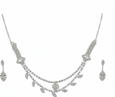 Ornafash Stainless Steel Silver Jewellery Set(Pack of 1)