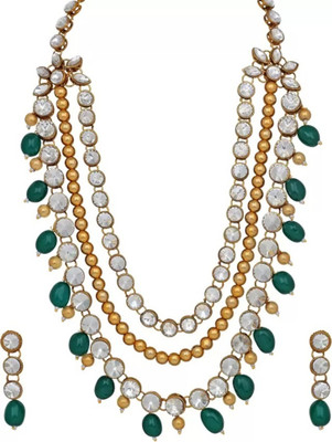 CATALYST Alloy Gold, Green, White Jewellery Set(Pack of 1)