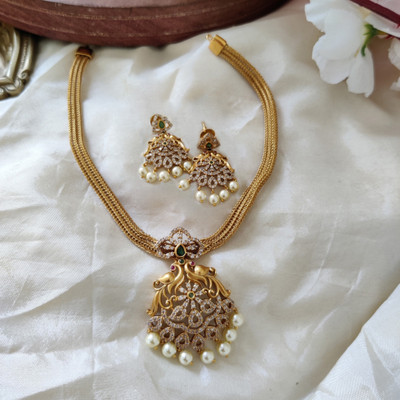 Rangrozo Jewellery Brass, Alloy Gold-plated Multicolor Jewellery Set(Pack of 1)