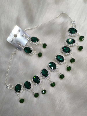 RAHUL TRADERS Alloy Green Jewellery Set(Pack of 1)