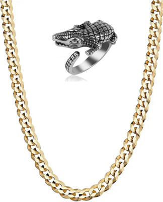 Vipunj Brass, Stainless Steel Gold-plated, Sterling Silver Gold, Silver Jewellery Set(Pack of 2)