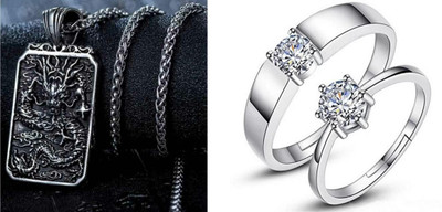 ruby collection Alloy Silver, Silver Jewellery Set(Pack of 2)