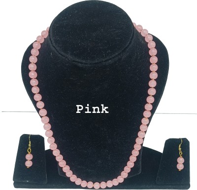 Zooni Collections Mother of Pearl Pink Jewellery Set(Pack of 1)