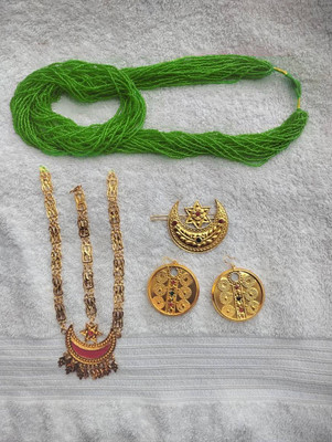 Gorkhastyle Brass Gold-plated Gold Jewellery Set(Pack of 4)