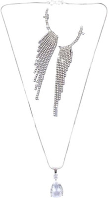 SRK Fashions Alloy White, Silver Jewellery Set(Pack of 1)