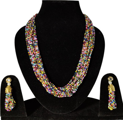 MAKEBAE Alloy Gold-plated Multicolor Jewellery Set(Pack of 1)