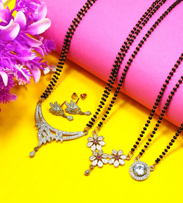Divyanshi Collection Brass Silver Silver Jewellery Set(Pack of 3)