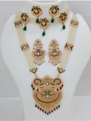 Culture Creation Imitation Alloy Gold-plated Multicolor Jewellery Set(Pack of 2)