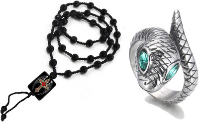 KINGSTYLEIMPEX Dori, Alloy Black, Silver Jewellery Set(Pack of 1)
