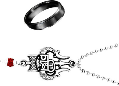 KINGSTYLEIMPEX Stainless Steel Sterling Silver Multicolor Jewellery Set(Pack of 3)