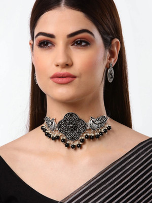 SHIVANYA Alloy Silver, Black Jewellery Set(Pack of 1)