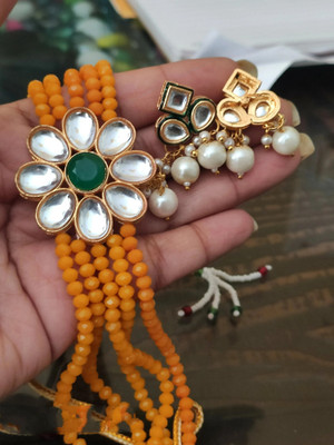 Jewelznme Alloy Gold-plated Yellow Jewellery Set(Pack of 1)