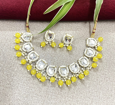 Fashion Paradise Alloy Gold-plated Yellow, Gold, Yellow Jewellery Set(Pack of 1)