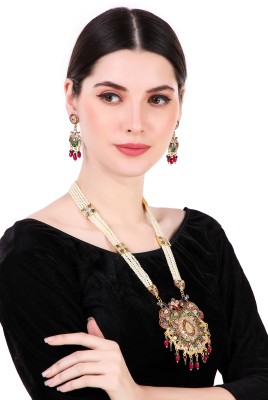 MANSIYAORANGE Alloy Gold-plated Multicolor Jewellery Set(Pack of 1)