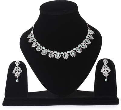 Animax Alloy Silver Jewellery Set(Pack of 1)