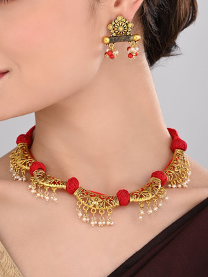 BengCraft Alloy Gold-plated Gold Jewellery Set(Pack of 1)