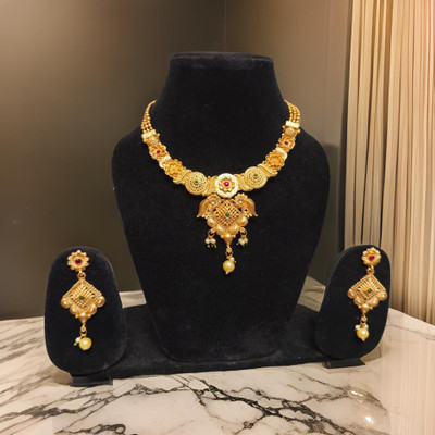 RIGHT CHOICE Alloy Gold-plated Gold Jewellery Set(Pack of 2)