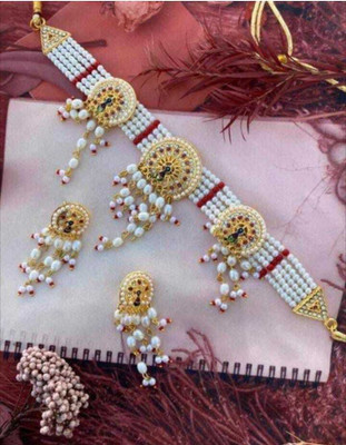 RAHI ENTERPRISE Alloy Red Jewellery Set(Pack of 1)