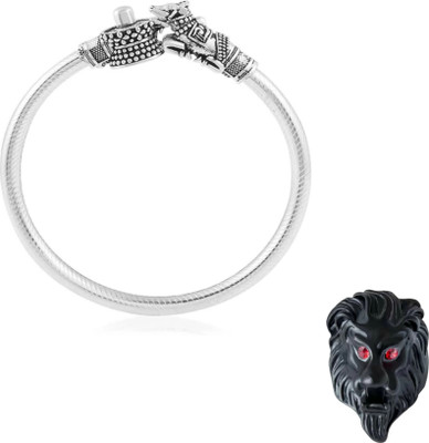 house of common Brass, Stainless Steel Silver, Titanium Silver, Black Jewellery Set(Pack of 2)