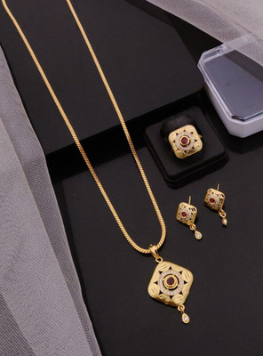 Shreeji imitation Brass Gold-plated Gold Jewellery Set(Pack of 1)