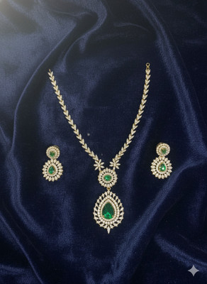 sr pro Alloy Gold-plated Gold Jewellery Set(Pack of 1)