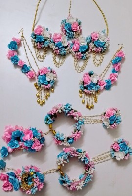 prime shopy Alloy White, Pink, Blue Jewellery Set(Pack of 1)