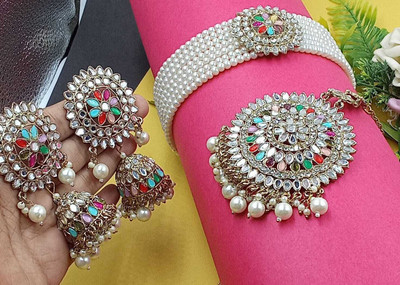 MAYRA TRADING Brass Multicolor Jewellery Set(Pack of 1)