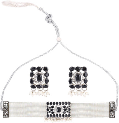 Opus Gems Alloy Black, White Jewellery Set(Pack of 1)