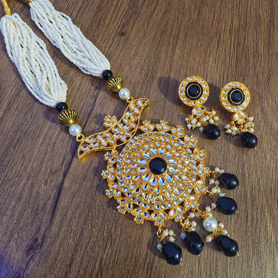 RAJASTHANI GAHANA Alloy Black Jewellery Set(Pack of 1)