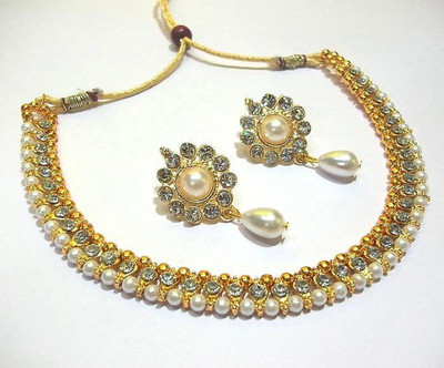 SHREE MAULI CREATION Alloy Gold-plated Gold Jewellery Set(Pack of 3)