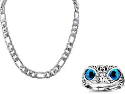 Vipunj Alloy, Stainless Steel Sterling Silver Silver Jewellery Set(Pack of 2)