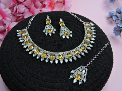 VATSALYA creation Alloy Gold-plated Gold Jewellery Set(Pack of 1)