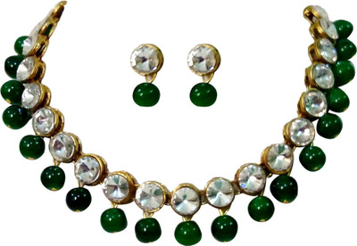 JN Handicraft Brass Copper Green Jewellery Set(Pack of 1)