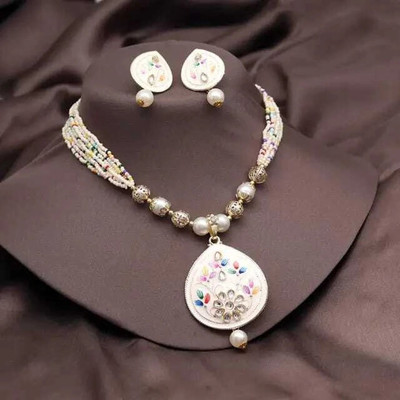 ZMS Alloy Gold-plated Multicolor Jewellery Set(Pack of 3)