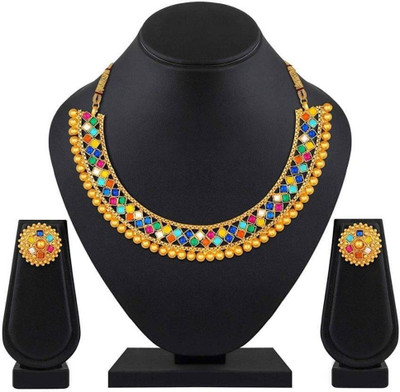 Lathar Alloy Multicolor Jewellery Set(Pack of 1)