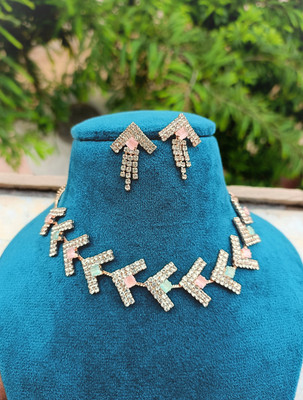 ORUKA Alloy Gold-plated Rose Gold Jewellery Set(Pack of 3)