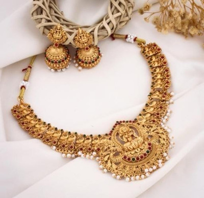 Pamadhya Brass, Copper Multicolor Jewellery Set(Pack of 1)