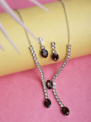 Shree Shyam Alloy Brown Jewellery Set(Pack of 2)